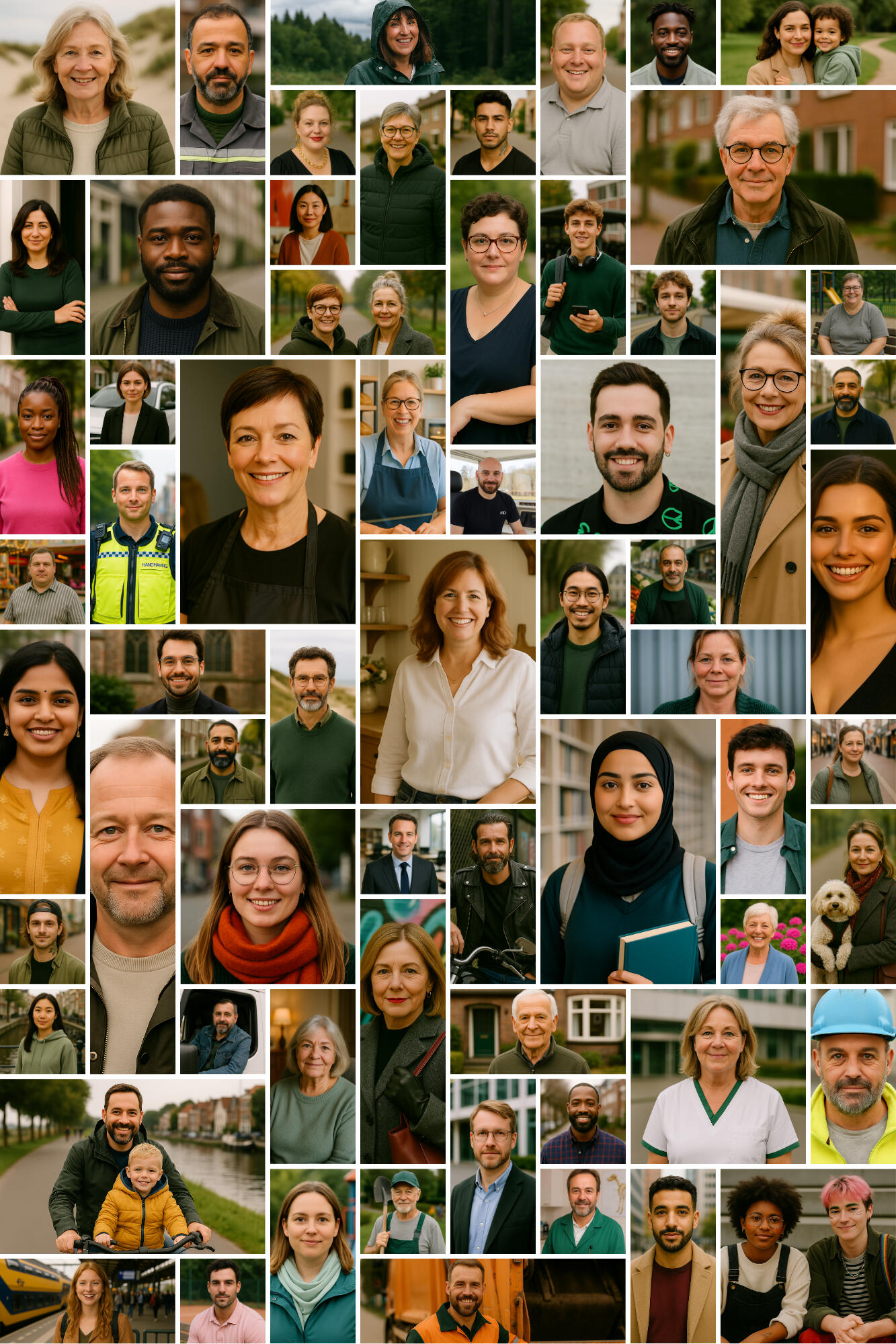 Collage van diverse respondenten die onderdeel zijn van ProjectProof en hun mening geven om bedrijven vooruit te helpen en hun ideeën te verbeteren.